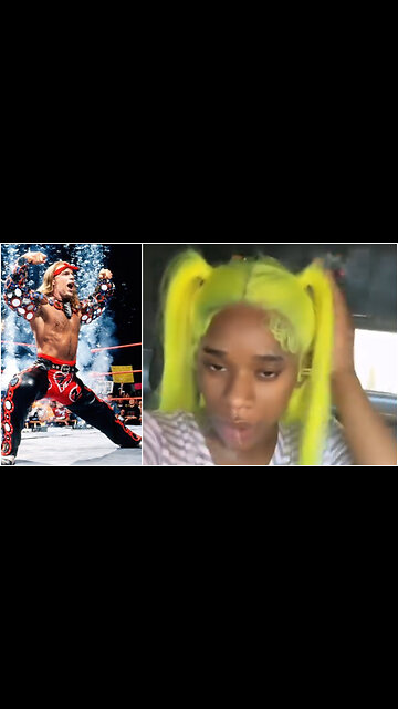 Sexyy Red jamming out to Shawn Michaels' WWE theme song