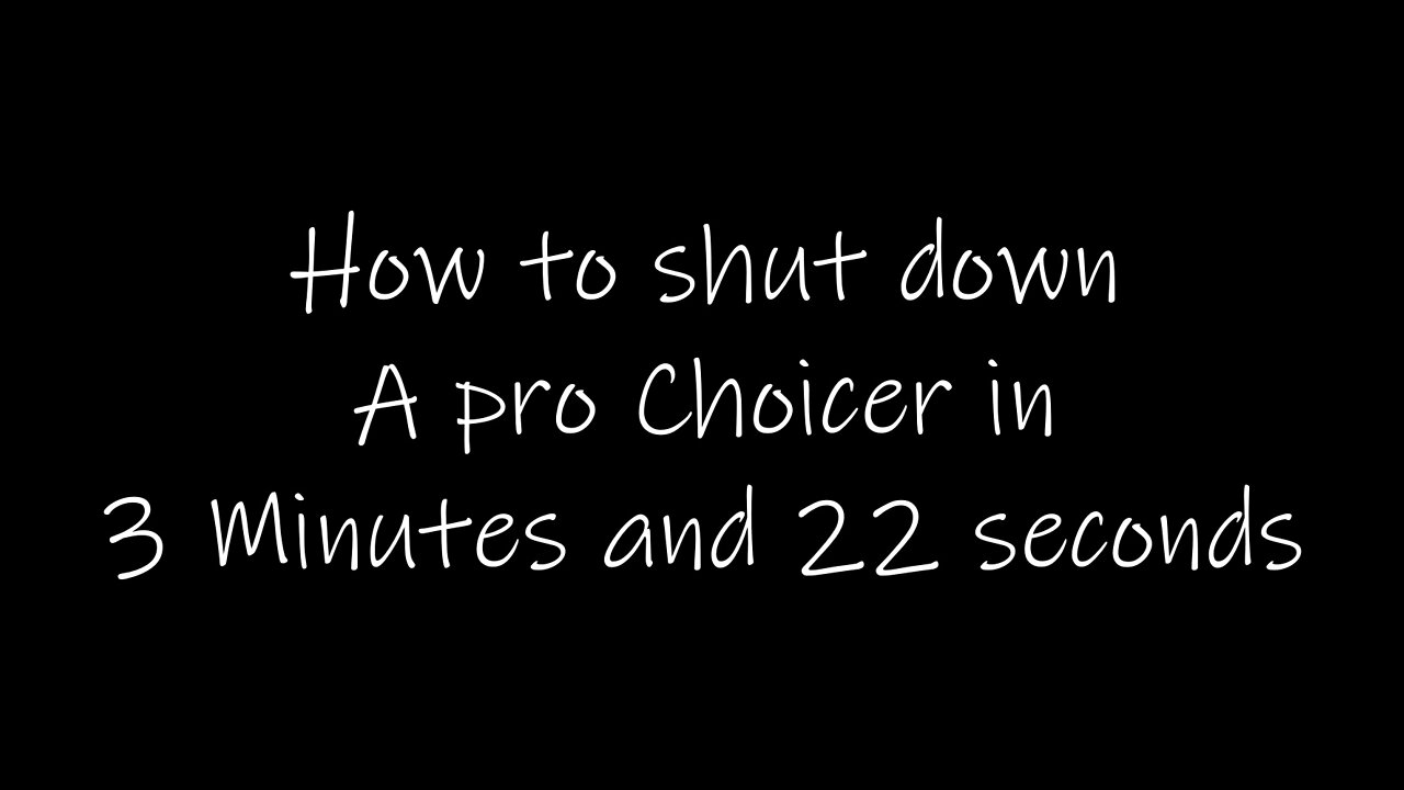 How To Shut Down A pro Choice Liberal (Ep: 019)