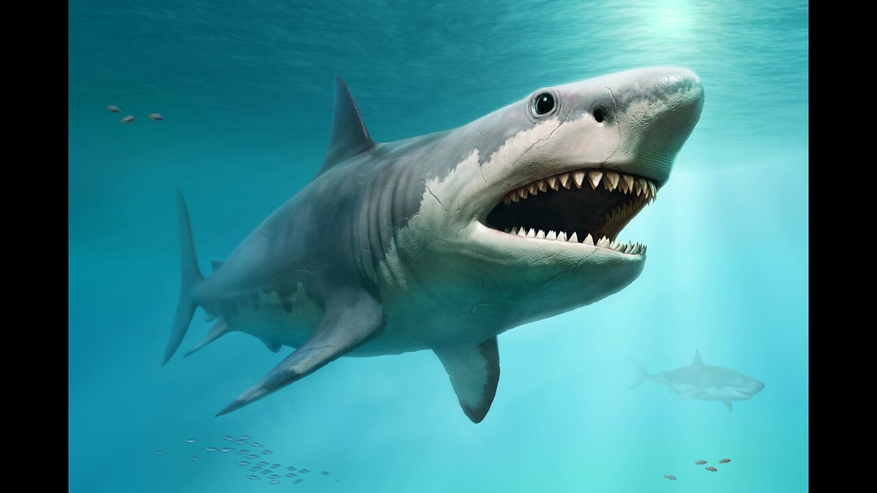 Shark and megalodon attack scare moment 🥶😨