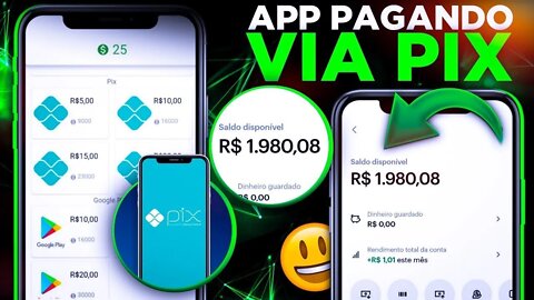 RECEBA UM PIX DE $10 REAIS! NOVO APP DE MISSÕES PAGA TODOS OS DIAS - BAIXOU GANHE