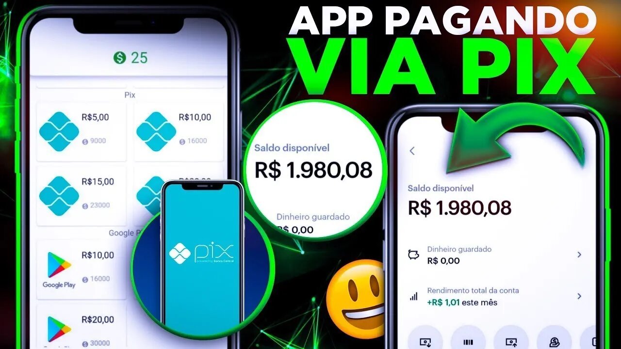 RECEBA UM PIX DE $10 REAIS! NOVO APP DE MISSÕES PAGA TODOS OS DIAS - BAIXOU GANHE