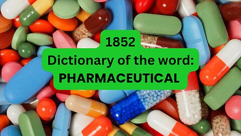 1852 Webster Dictionary of Pharmaceutical