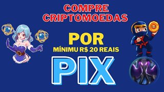 Compre Criptomoeda Via Pix no valor mínimo de R$20 reais