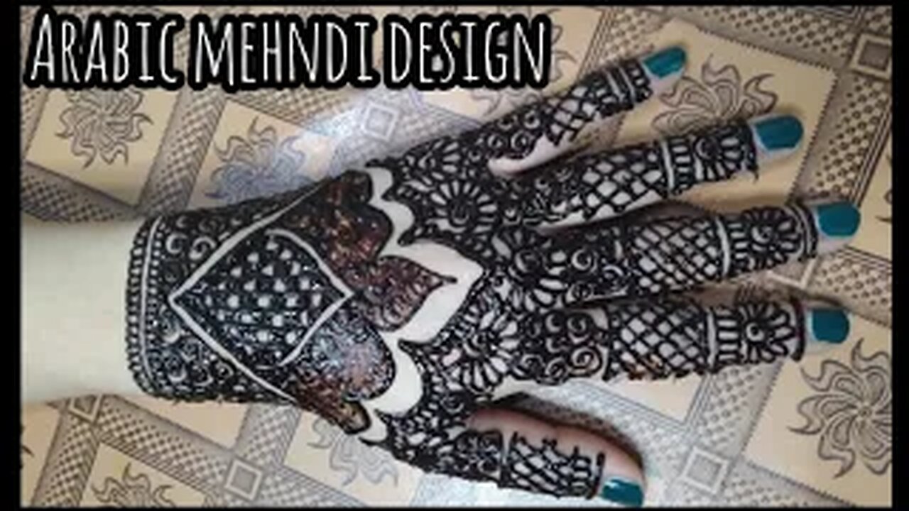 Mehndi design for beginners | easy and quick arabic design | latest filling design