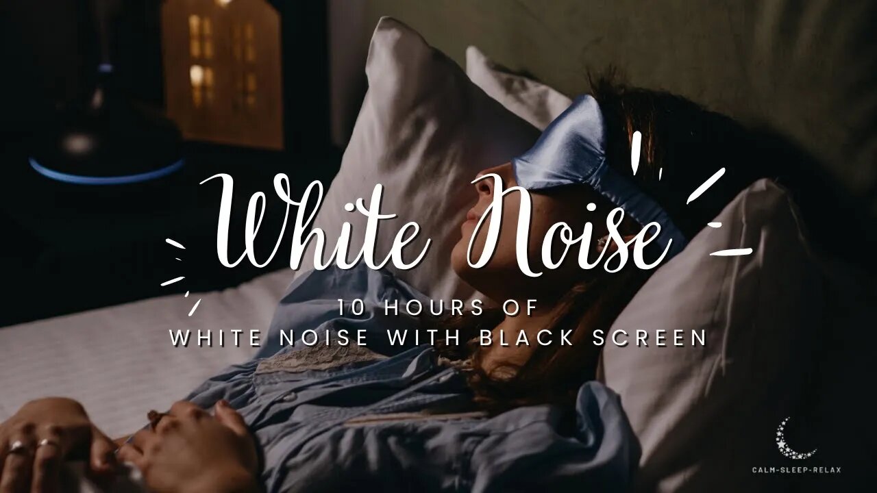 😴 Fall Asleep Fast 😴 - White Noise | Black Screen | Relaxation | 10 Hours