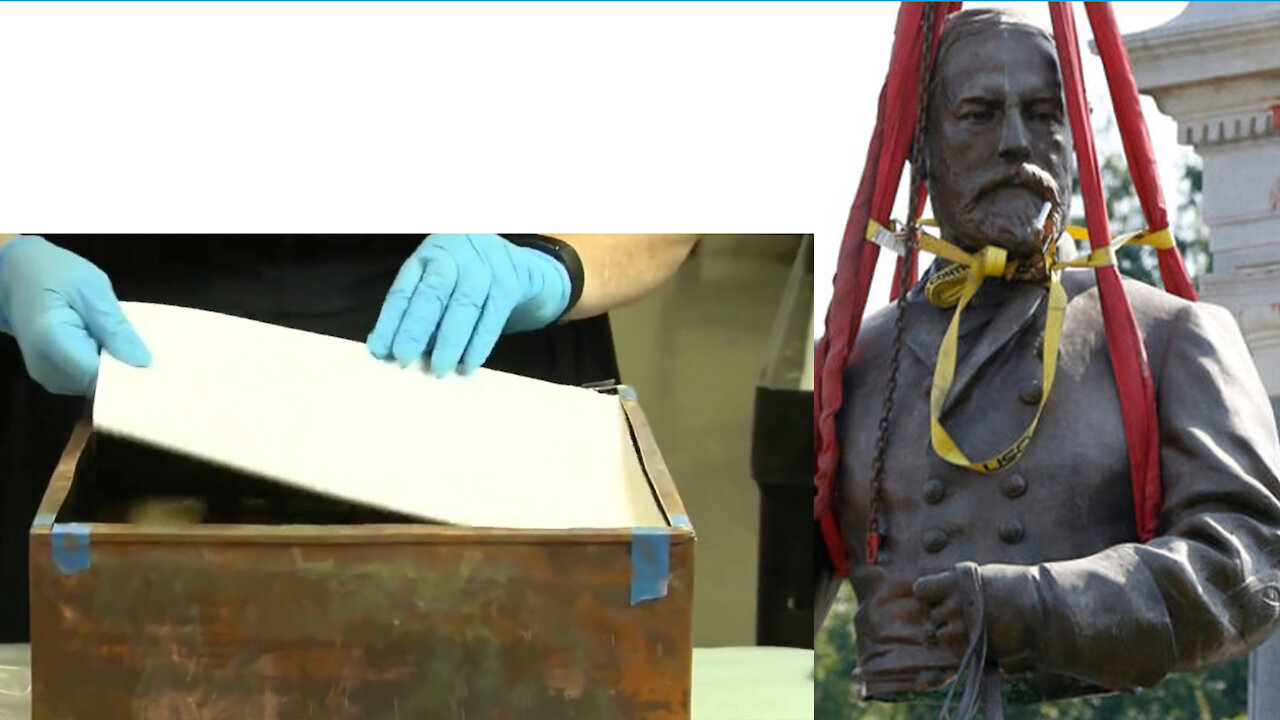 Unboxing of Time Capsule Found Under Robert E. Lee Statue