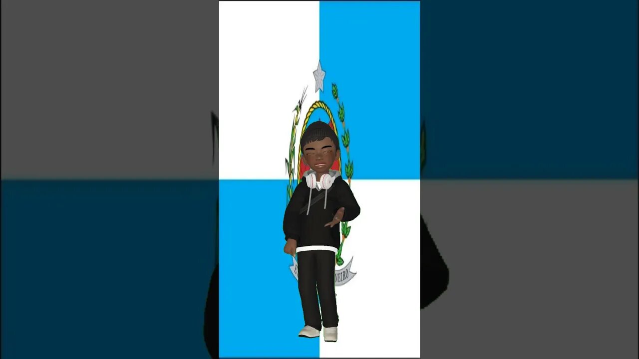 Vídeo de Animação - Avatar dançando na frente da bandeira do Rio de Janeiro #shorts