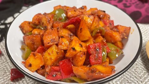 Spicy Potato Recipe • How To Make Fried Potatoes • Garlic Potato Recipe • Spicy Batata Harra Recipe