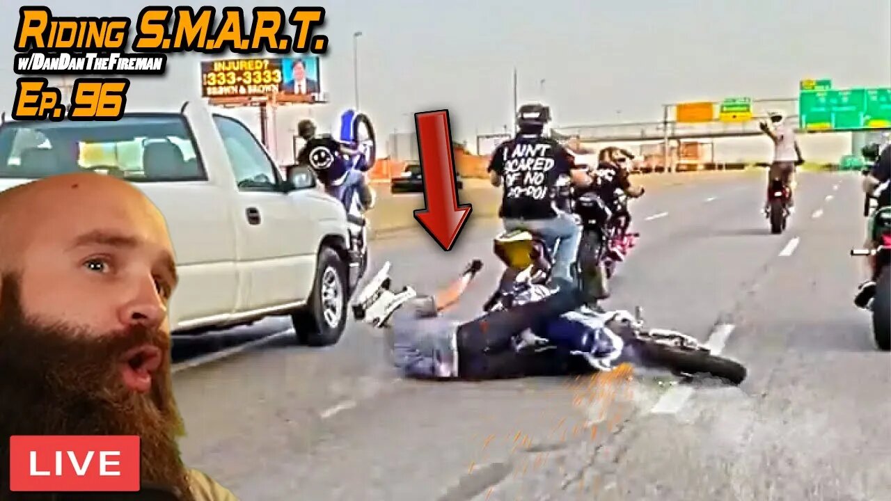 🔴 LIVE: Watching Motorcycle Rider's Crash and Fail / Riding S.M.A.R.T. 96