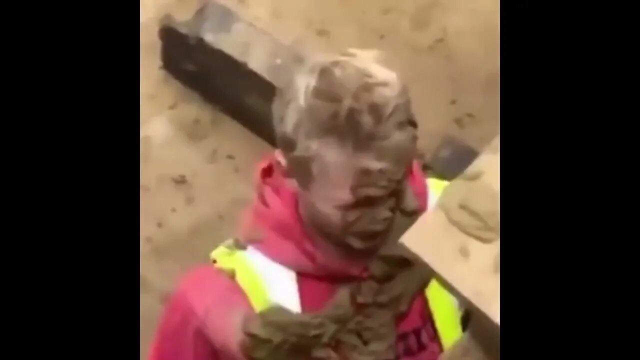 Builder Gets Cement Slapped On His Face