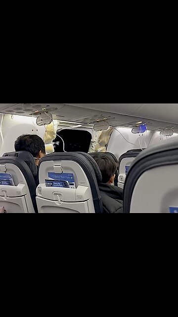 Window and Seat Blown Out of 737