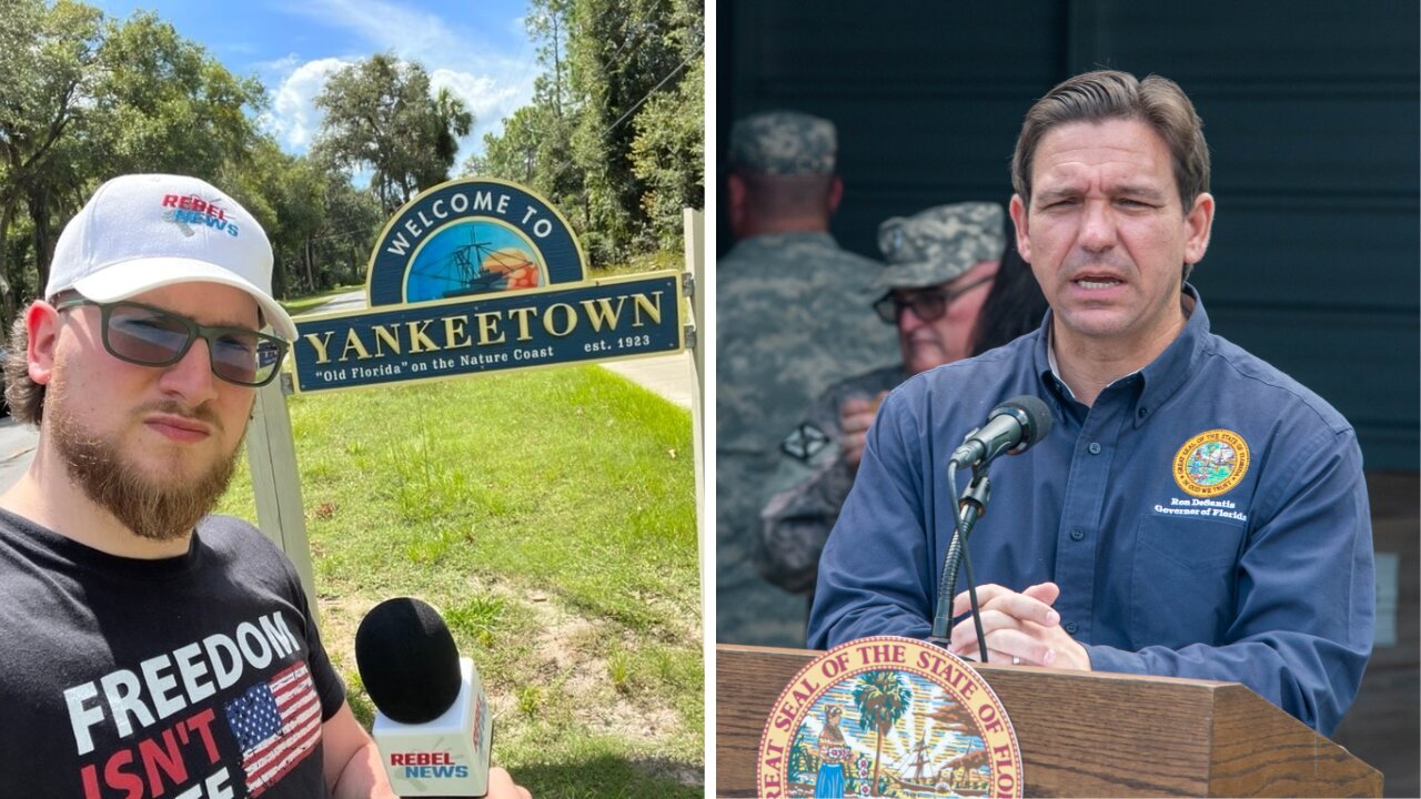 ‘We've got to stop politicizing the weather,’ Gov DeSantis tells Rebel News