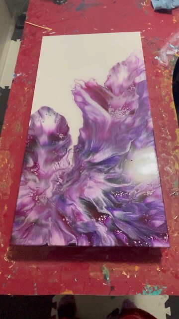 Stunning Chaos Abstract Art #shorts #forsale #yyc #shoplocal #supportlocal #krystalresin #oneofakind