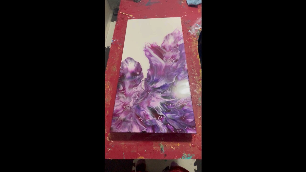 Stunning Chaos Abstract Art #shorts #forsale #yyc #shoplocal #supportlocal #krystalresin #oneofakind