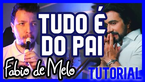 TUDO É DO PAI - PADRE FÁBIO DE MELO - Tutorial com notas na tela flauta doce