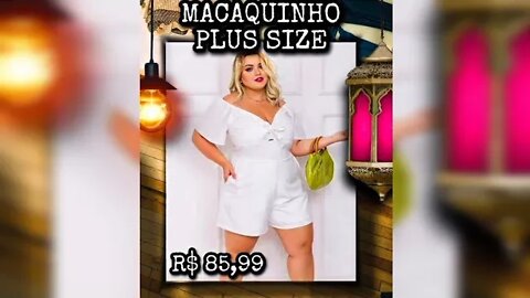 ✳️ MACAQUINHO PLUS SIZE ROUPAS FEMININAS