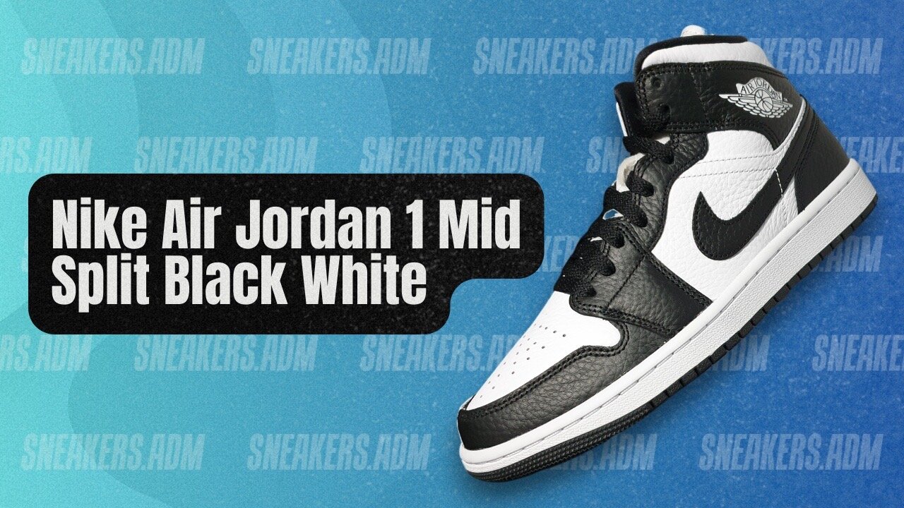 Nike Air Jordan 1 Mid Split Black White (W) - DR0501-101 - @SneakersADM