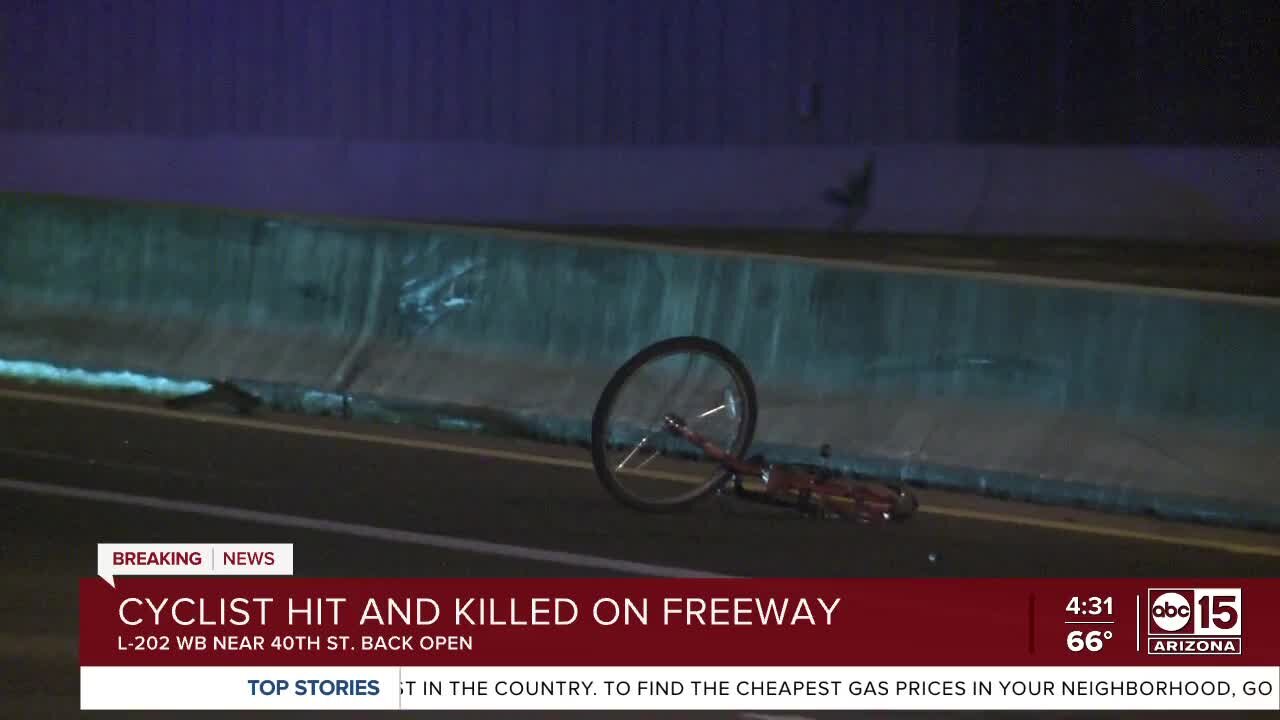 Bicyclist killed on Loop 202 near 40th Street