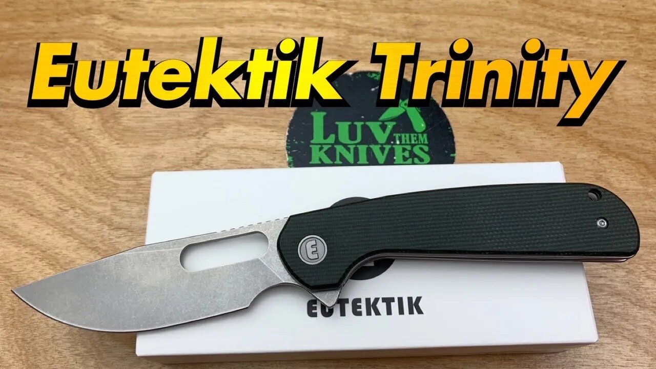 Eutektik Trinity linerlock flipper knife ! Liong Mah new budget knives ! Can’t say Nah to Mah !