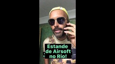Estande de airsoft no Rio de Janeiro