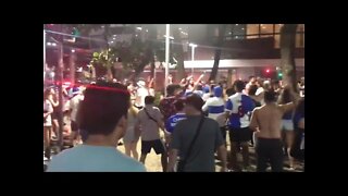 Torcedores do Católica fazendo a festa no Rio de Janeiro
