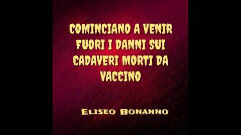 TESTIMONIANZA SUI VACCINI DI UN'ALTRA TESTIMONE IMBALSAMATRICE