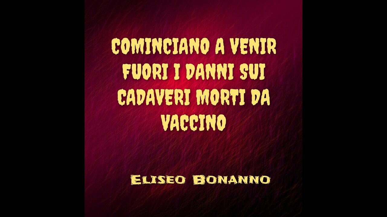 TESTIMONIANZA SUI VACCINI DI UN'ALTRA TESTIMONE IMBALSAMATRICE