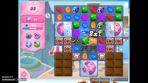 Candy Crush Level 833 Audio Talkthrough, 3 Stars 0 Boosters