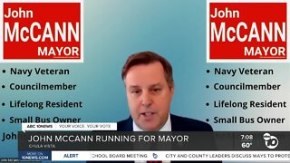 Councilmember John McCann talks about Chula Vista mayor's race