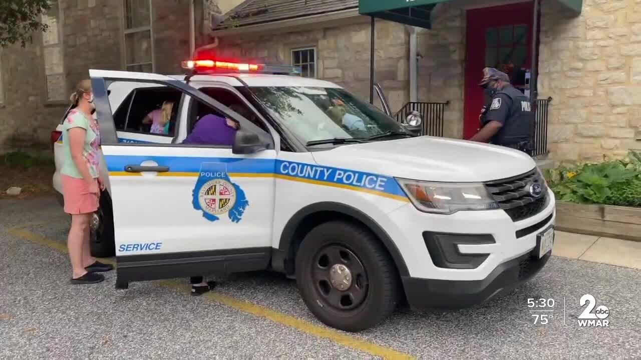 Baltimore County officers entertain kids as part of "faith and blue" weekend