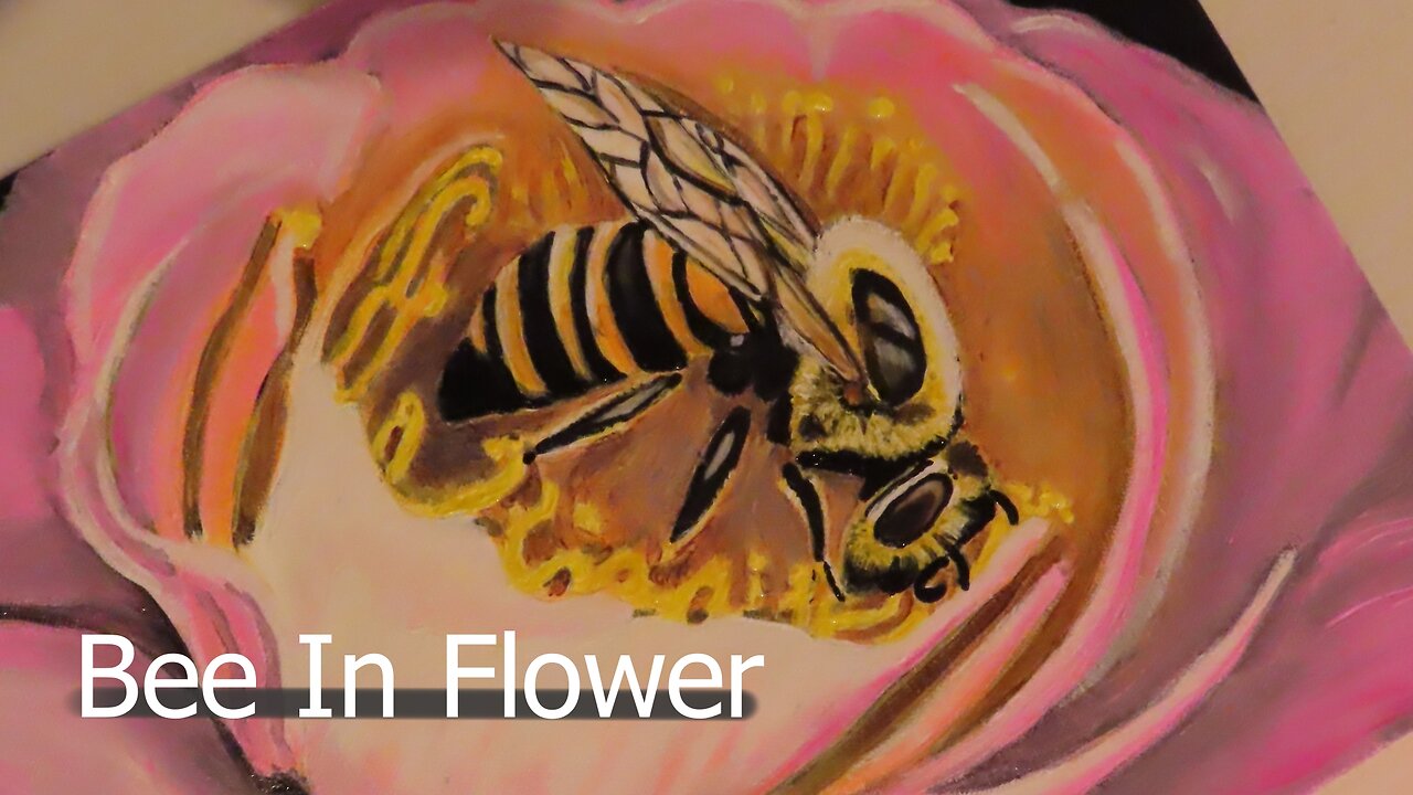 Acrylic Time Lapse (Bee In Flower) & Tag Beetle Challenge