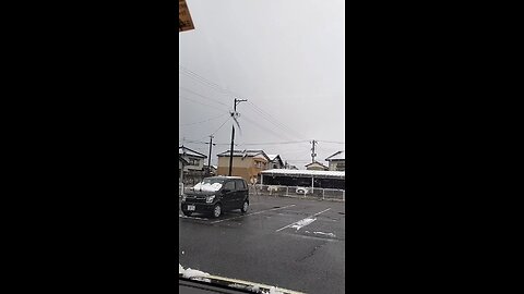 First Time snow fall of this year || はじめて雪降り|| Snowfall || loveJapan #Niigataprefecture#Niigatacity