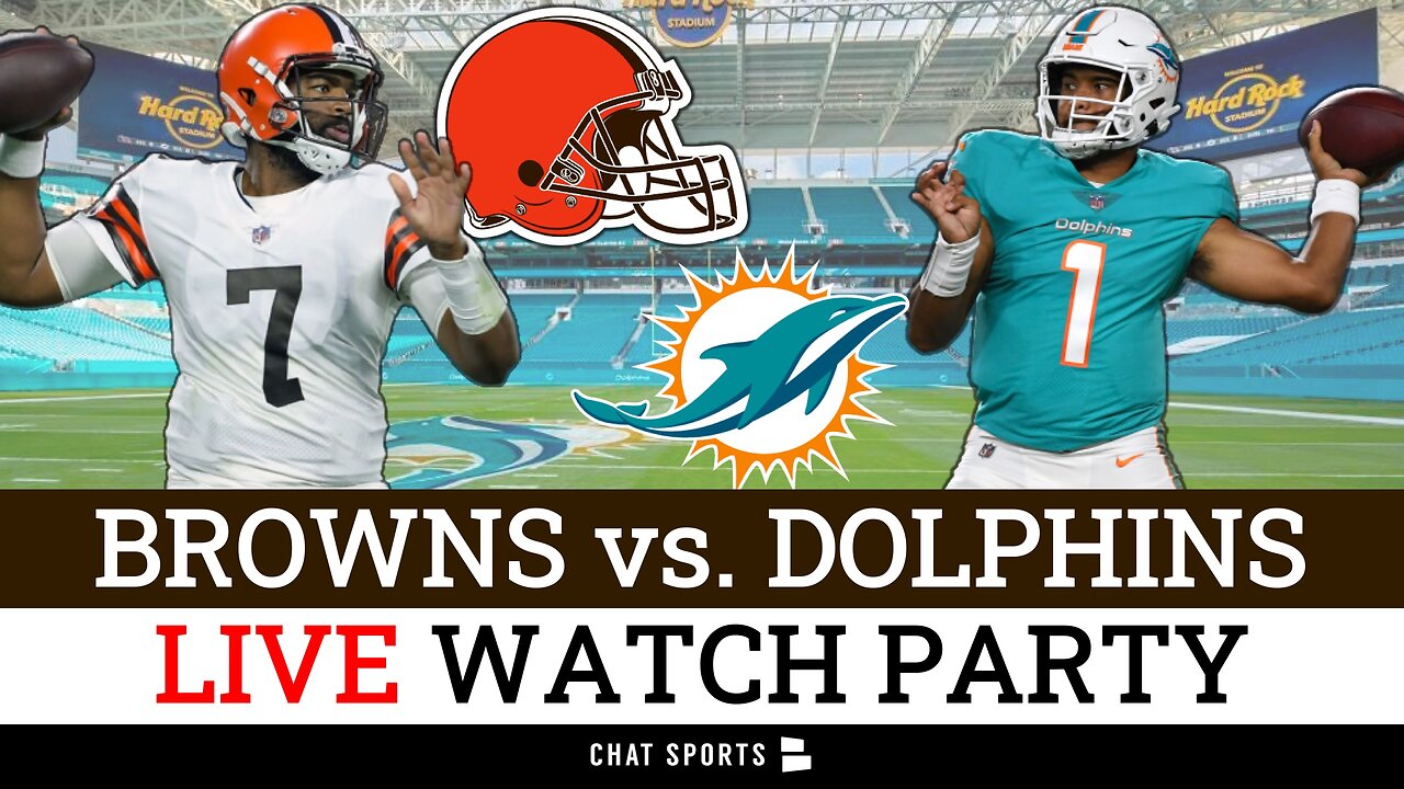 Browns vs. Dolphins LIVE Streaming Scoreboard