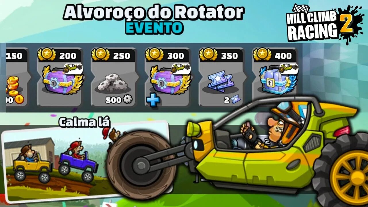 Evento do Hill Climb Racing 2 | Alvoroço do Rotador