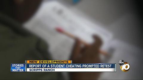 Report of a student cheating prompted AP retest