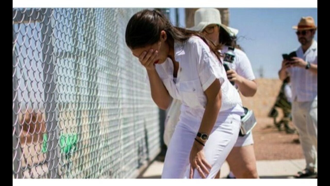 illegals mass deportation - waiting democrat aoc alexandria ocasio cortez go to border & cry again