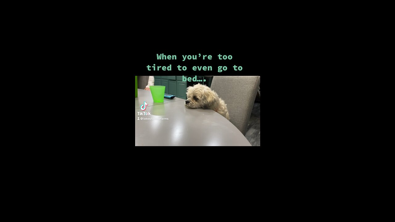 So tired…..