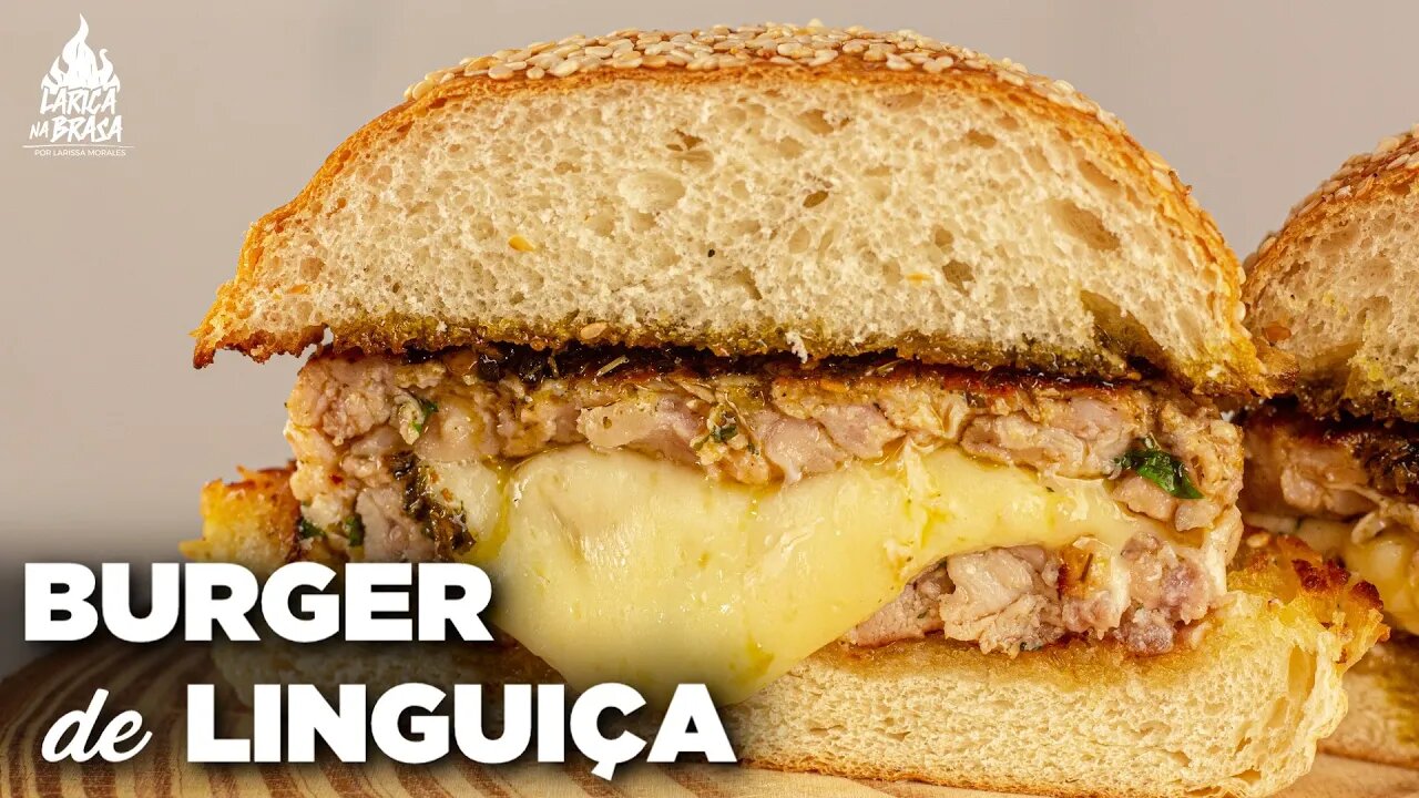 COMO FAZER HAMBURGUER DE LINGUIÇA RECHEADO