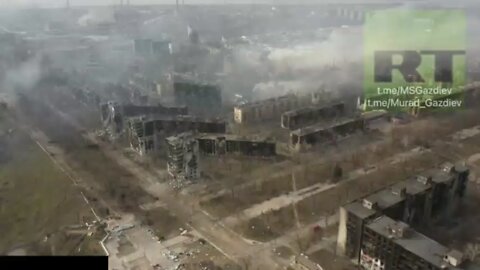 Russia smoking out Ukrainian Nazi Azov from abandoned buildings