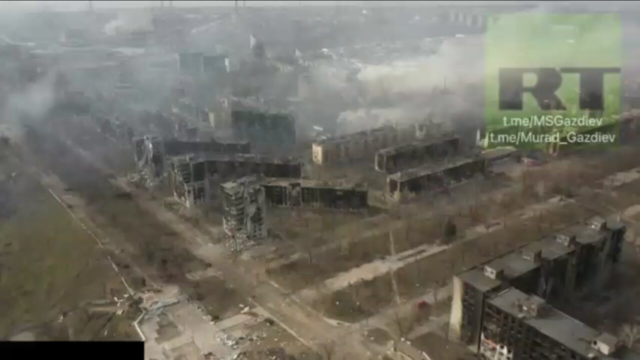 Russia smoking out Ukrainian Nazi Azov from abandoned buildings