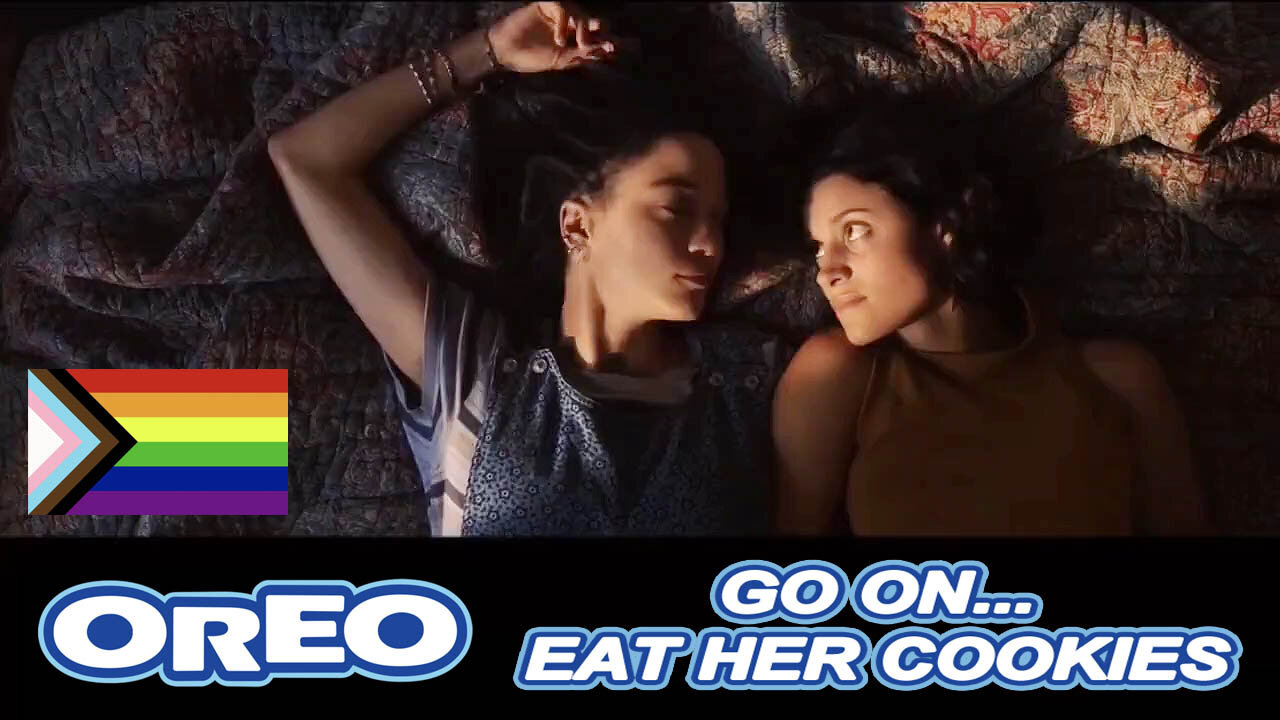 Oreo pushing Woke Interracial Lesbian Couples rather than selling Shitty Cookies! 🍪🏳️‍🌈