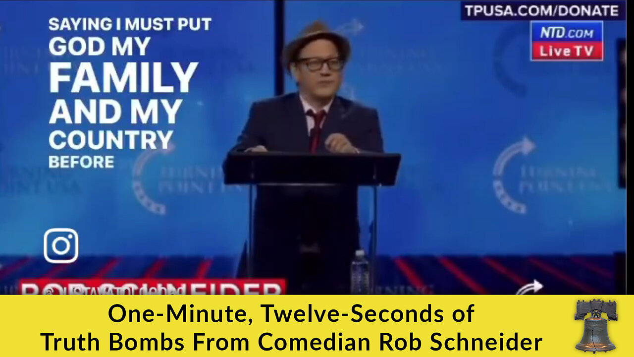 One-Minute, Twelve-Seconds of Truth Bombs From Comedian Rob Schneider