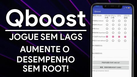 QBoost | JOGUE SEM LAGS e MELHORE a PERFORMANCE do seu Android SEM ROOT!