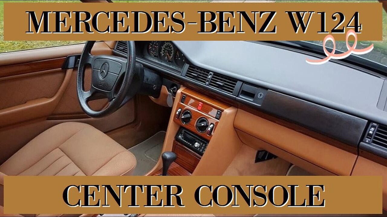 Mercedes Benz W124 T124 - Center console removal replacement tutorial DIY