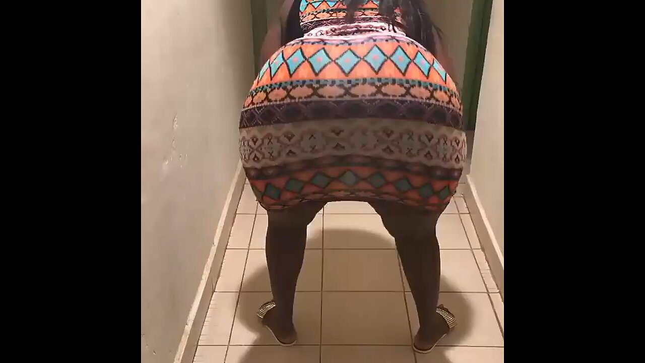 African girl bouncing