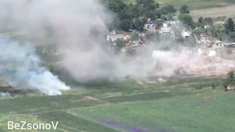 DPR Artillery Destroy Ukrainian Positions & Ammunition Depots In The Area Of The Settlement Novgorod