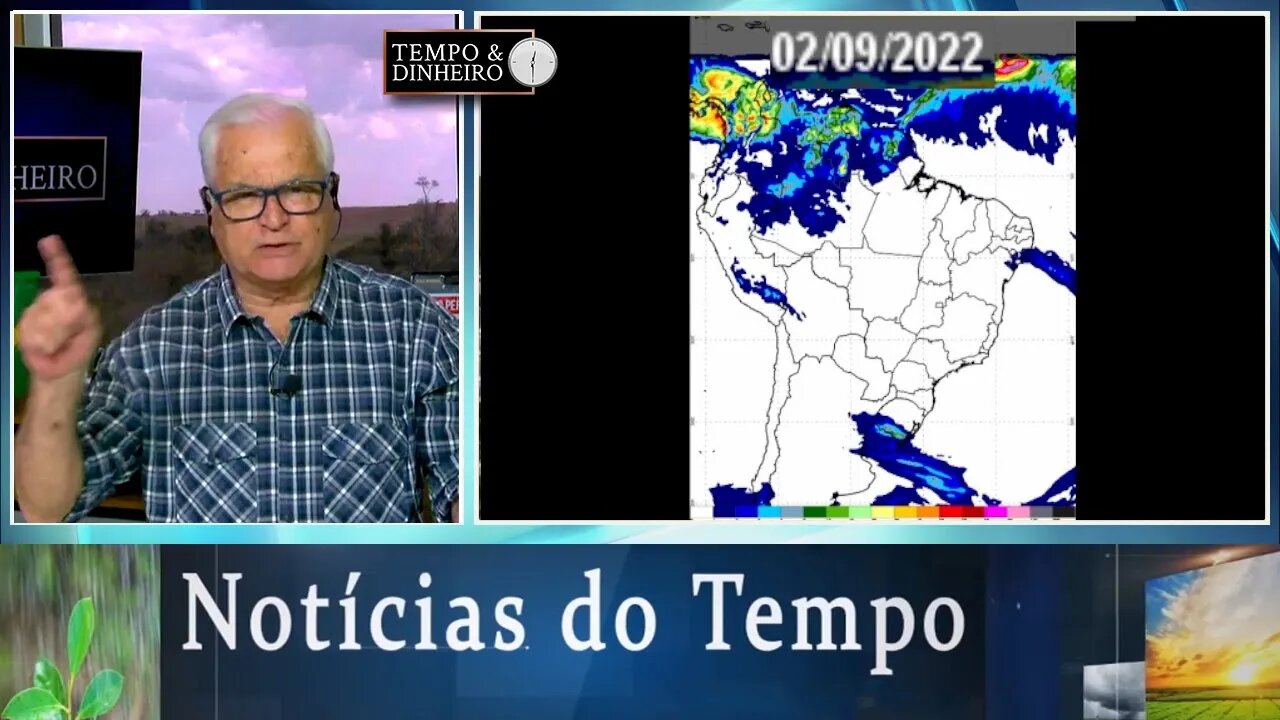 Previsão de tempo seco e mais quente. Chuva no RS, litoral do NE e na região Norte