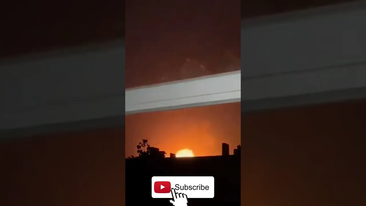 WAR Ukraine-Russia: Images of a huge explosion at a power plant in Kharkiv yesterday #shorts