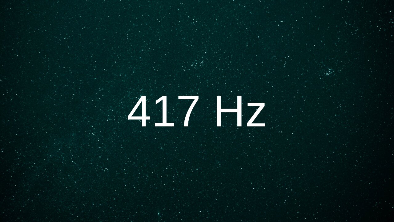 417Hz | Remove Negative Energy & Build Inner Strength | 3h | Solfeggio Frequency | Black Screen