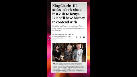 King Charles will visit Kenya